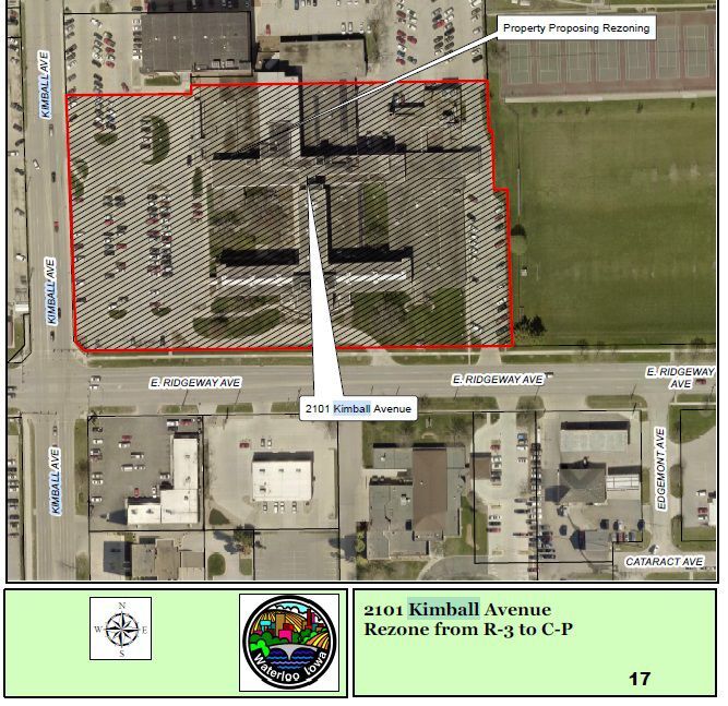 Kimball Ridge rezoning map
